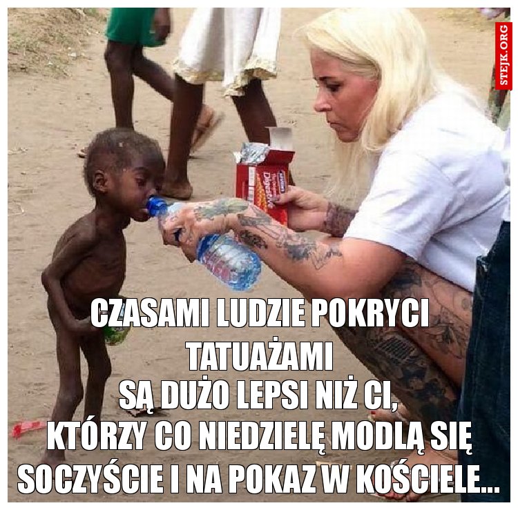 Czasami ludzie pokryci tatuażami