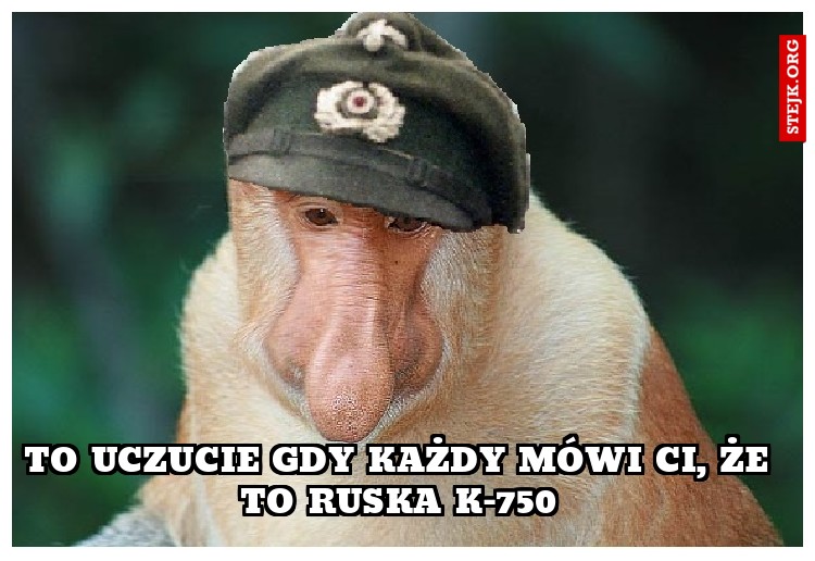 To uczucie gdy każdy mówi ci, że to ruska k-750
