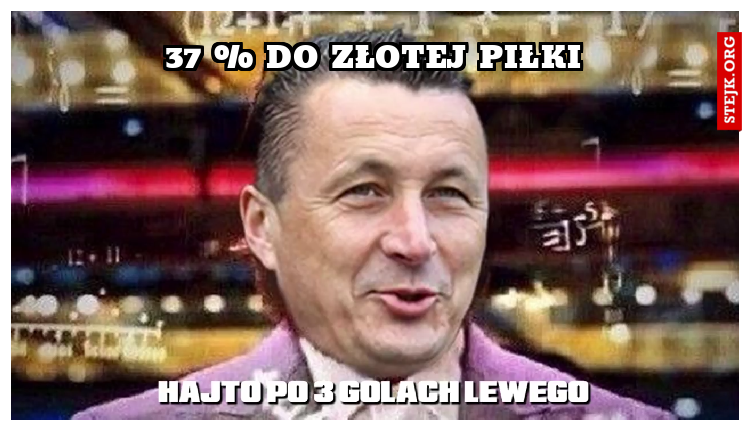 37 % do złotej piłki