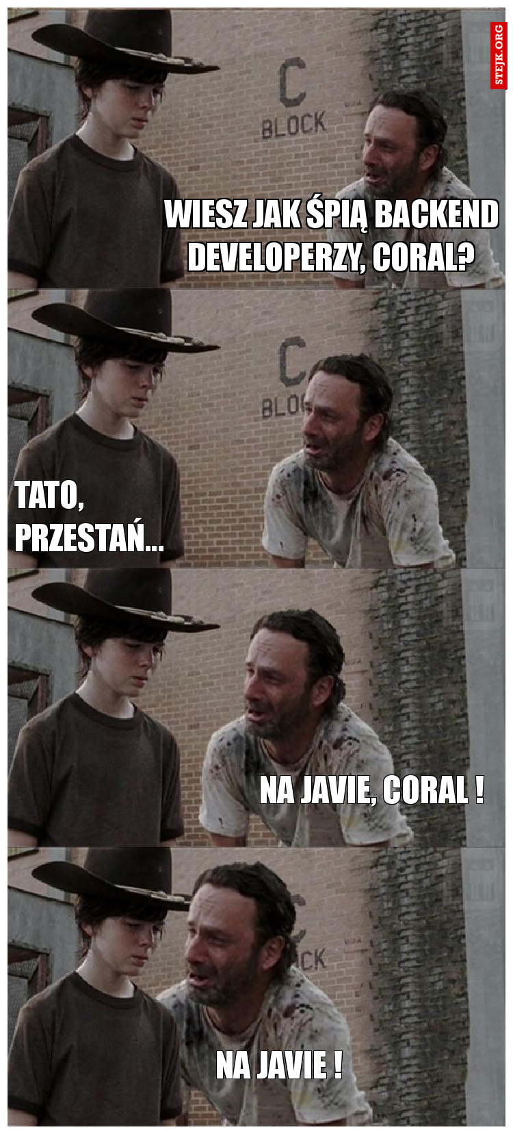Tato, przestań...