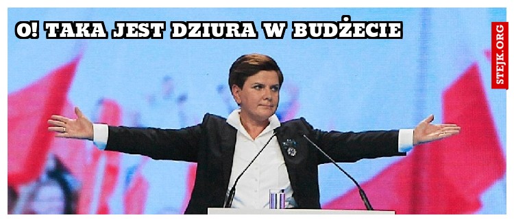 o! Taka jest dziura w budżecie