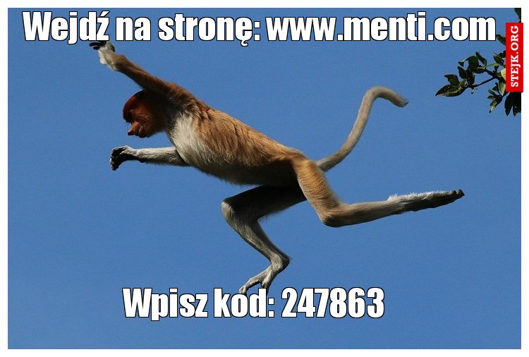 Wejdź na stronę: www.menti.com