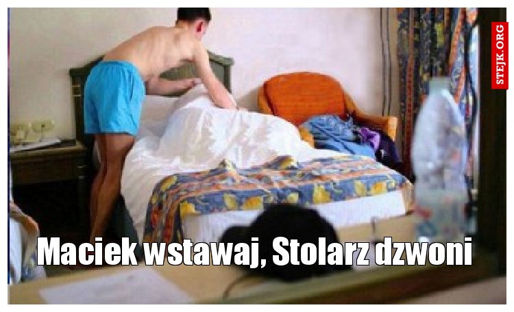 Maciek wstawaj, Stolarz dzwoni