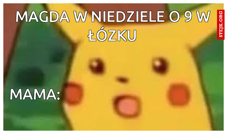 Magda w niedziele o 9 w łózku