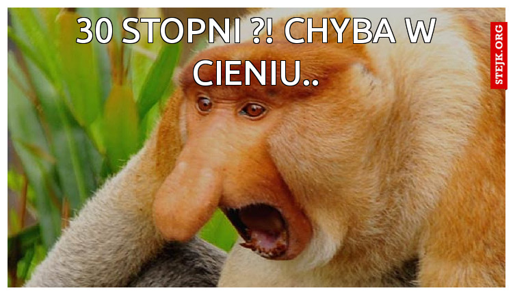 Jakie 30 stopni ?! 