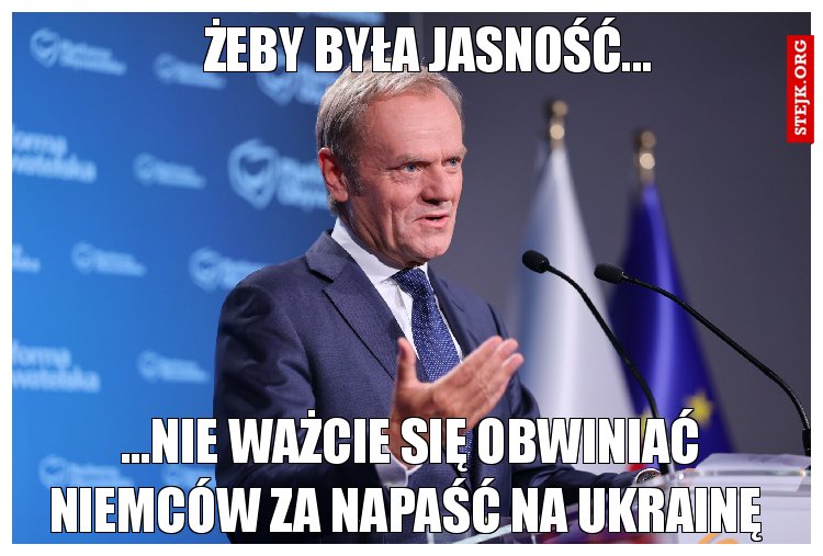 Żeby była jasność...