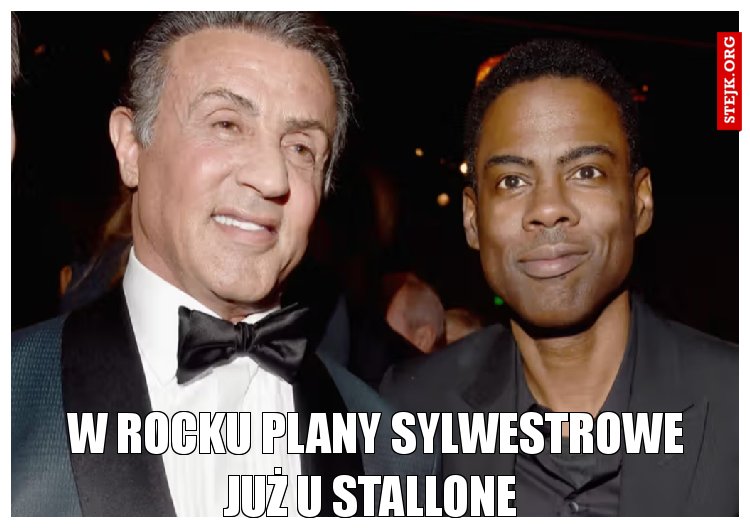 W Rocku plany sylwestrowe już u Stallone 