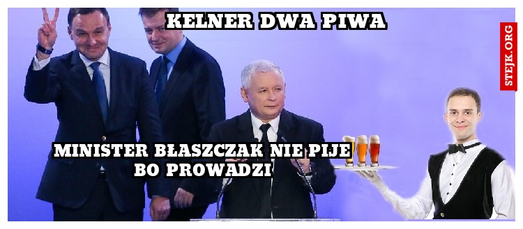 kelner dwa piwa
