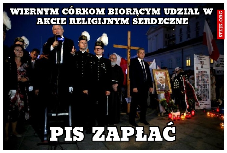 wiernym córkom biorącym udział w akcie religijnym serdeczne