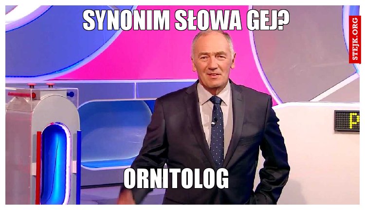 Synonim słowa gej?