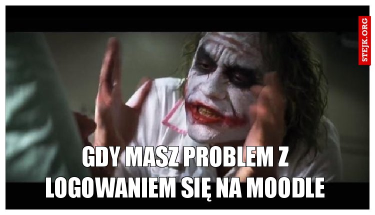 Gdy masz problem z logowaniem się na moodle