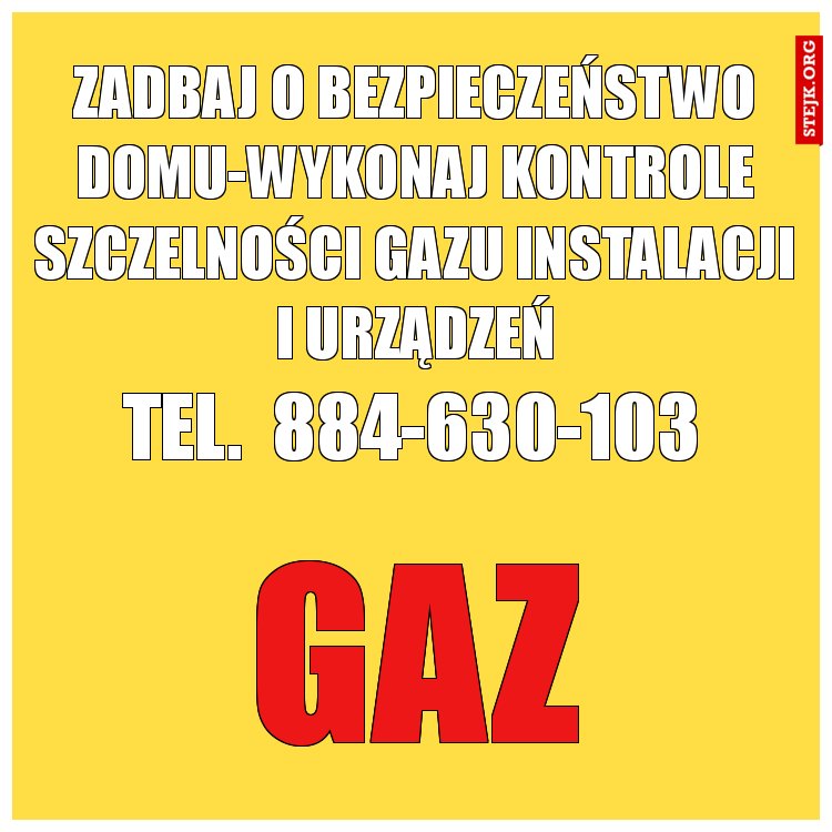 Zadbaj o bezpieczeństwo domu-wykonaj kontrole szczelności Gazu instalacji i urządzeń