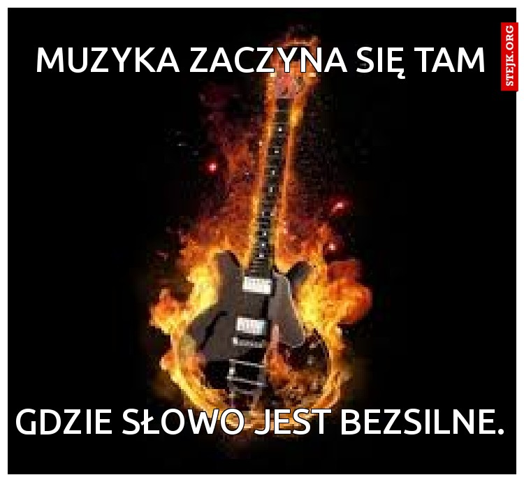 Muzyka zaczyna się tam