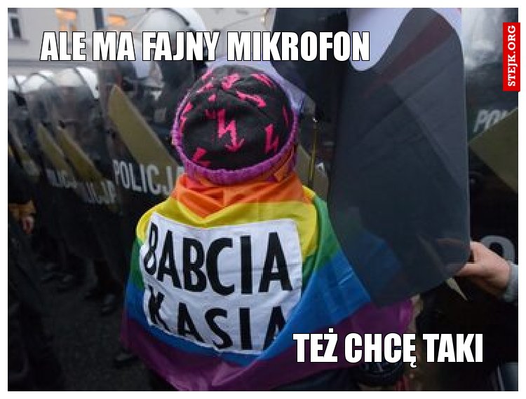 Ale ma fajny mikrofon