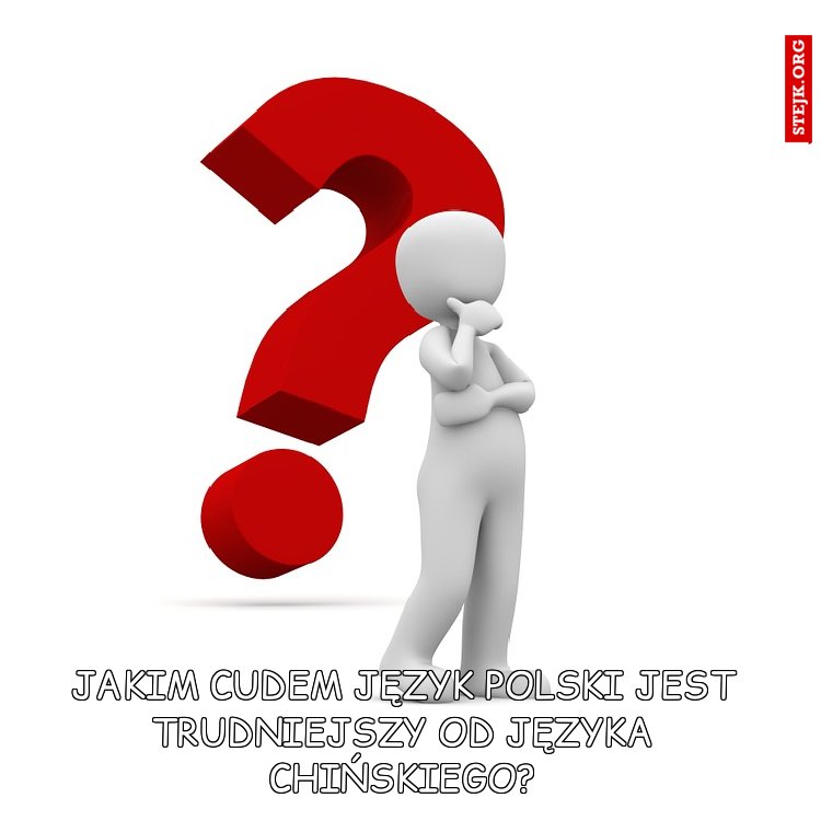 JAKIM CUDEM JĘZYK POLSKI JEST TRUDNIEJSZY OD JĘZYKA CHIŃSKIEGO?