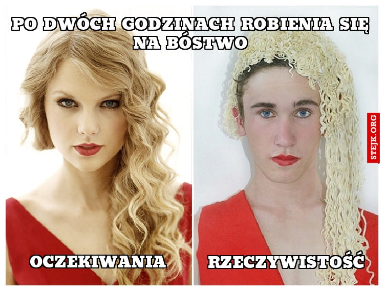 Po dwóch godzinach robienia się na bóstwo