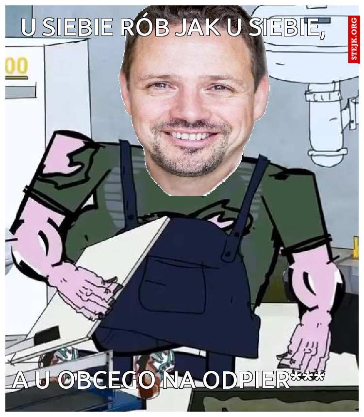 A u obcego na odpier***