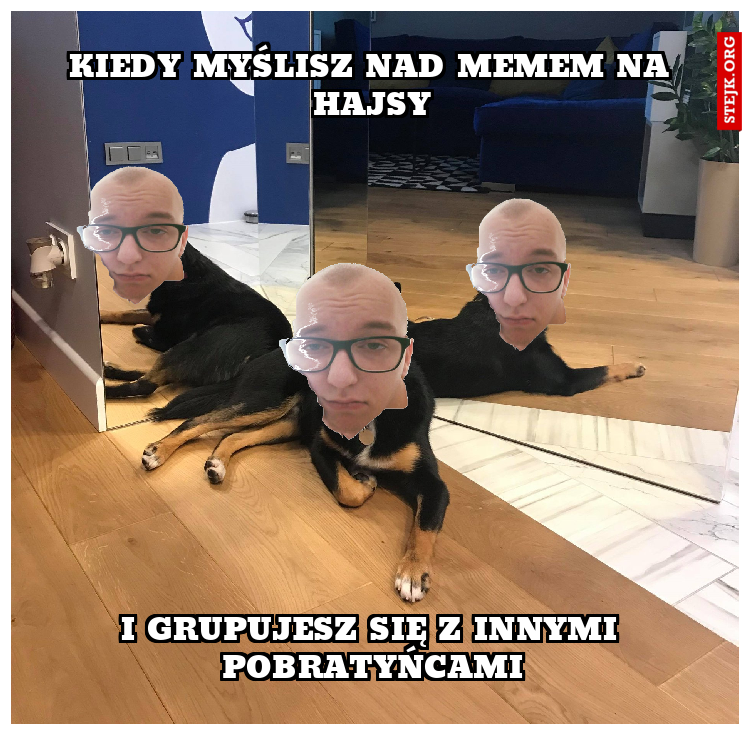 Kiedy myślisz nad memem na hajsy