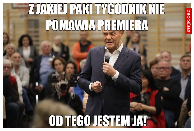 Z jakiej paki tygodnik nie pomawia premiera