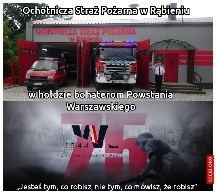 W hołdzie bohaterom Powstania Warszawskiego
