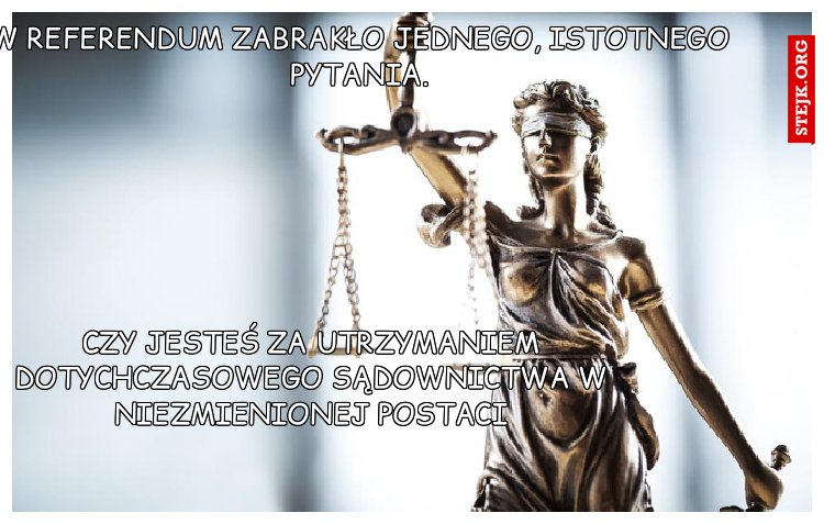 w referendum zabrakło jednego, istotnego pytania.