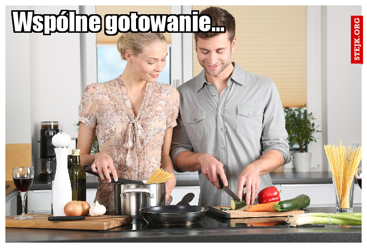 Wspólne gotowanie...