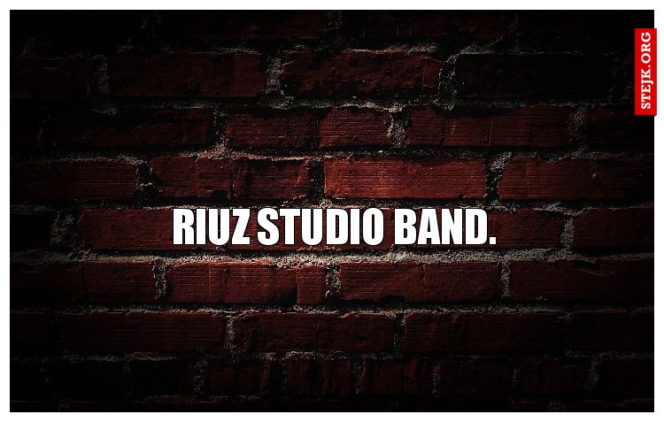 Riuz studio band.