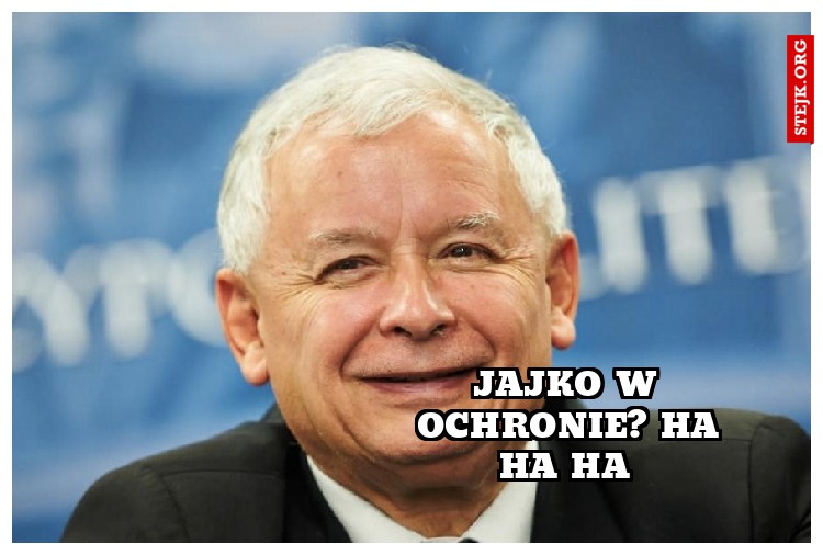 Jajko w ochronie? Ha ha ha 