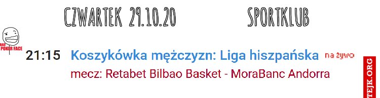 czwartek  29.10.20                      sportklub 