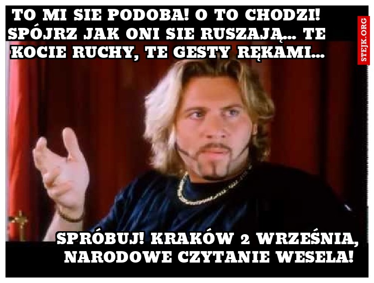 Spróbuj! Kraków 2 września, Narodowe czytanie wesela!