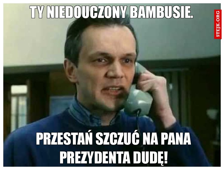 Ty niedouczony bambusie.