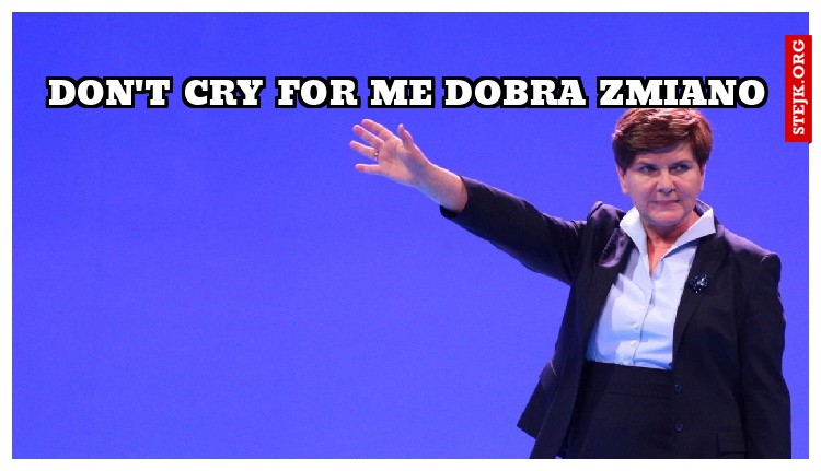 dON'T CRY FOR ME DOBRA ZMIANO