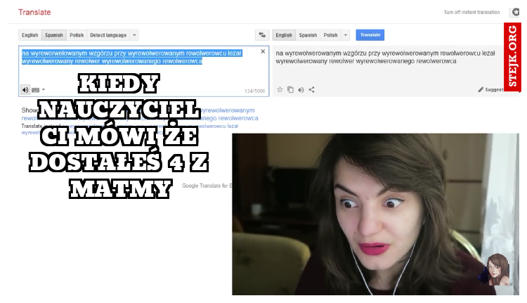 Kiedy nauczyciel ci mówi że dostałeś 4 z matmy