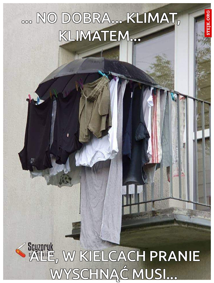 .... no dobra, klimat... klimatem