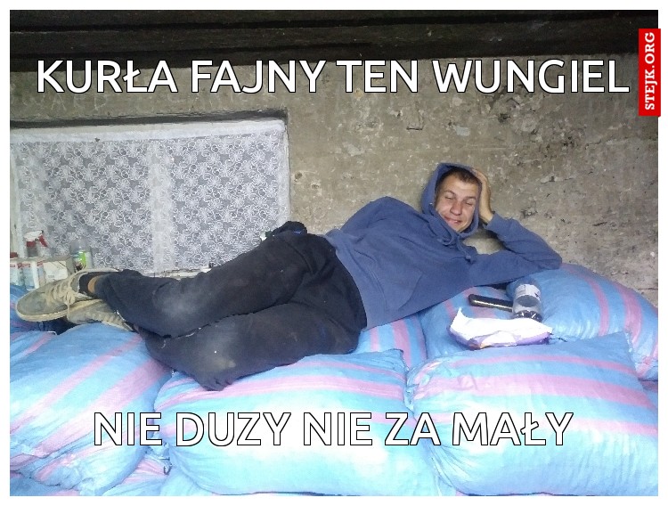 KURŁA FAJNY TEN WUNGIEL