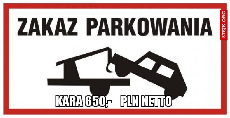 Kara 650,-    pln netto