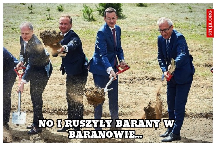 No i ruszyły barany w Baranowie... 