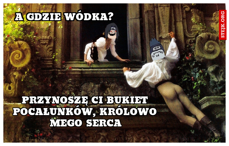 przynoszę ci bukiet pocałunków, królowo mego serca