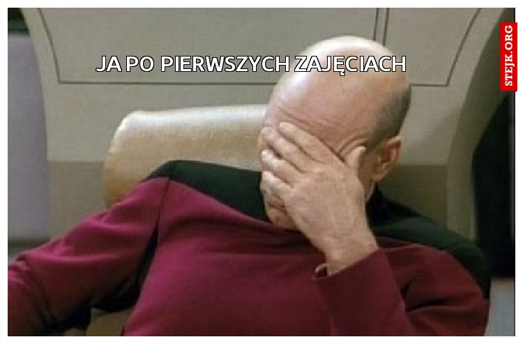 ja po pierwszych zajęciach