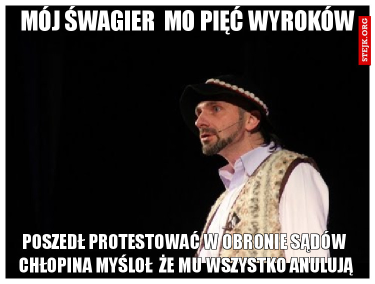 MÓJ ŚWAGIER  MO PIĘĆ WYROKÓW