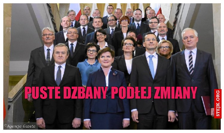 PUSTE DZBANY PODŁEJ ZMIANY