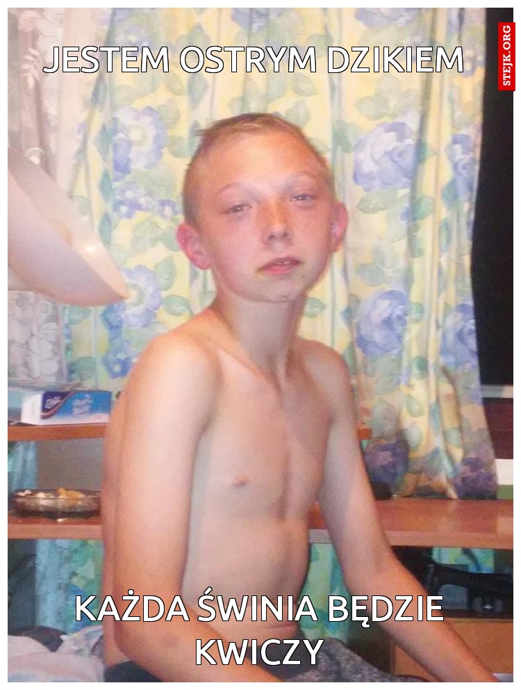 Jestem ostrym dzikiem 
