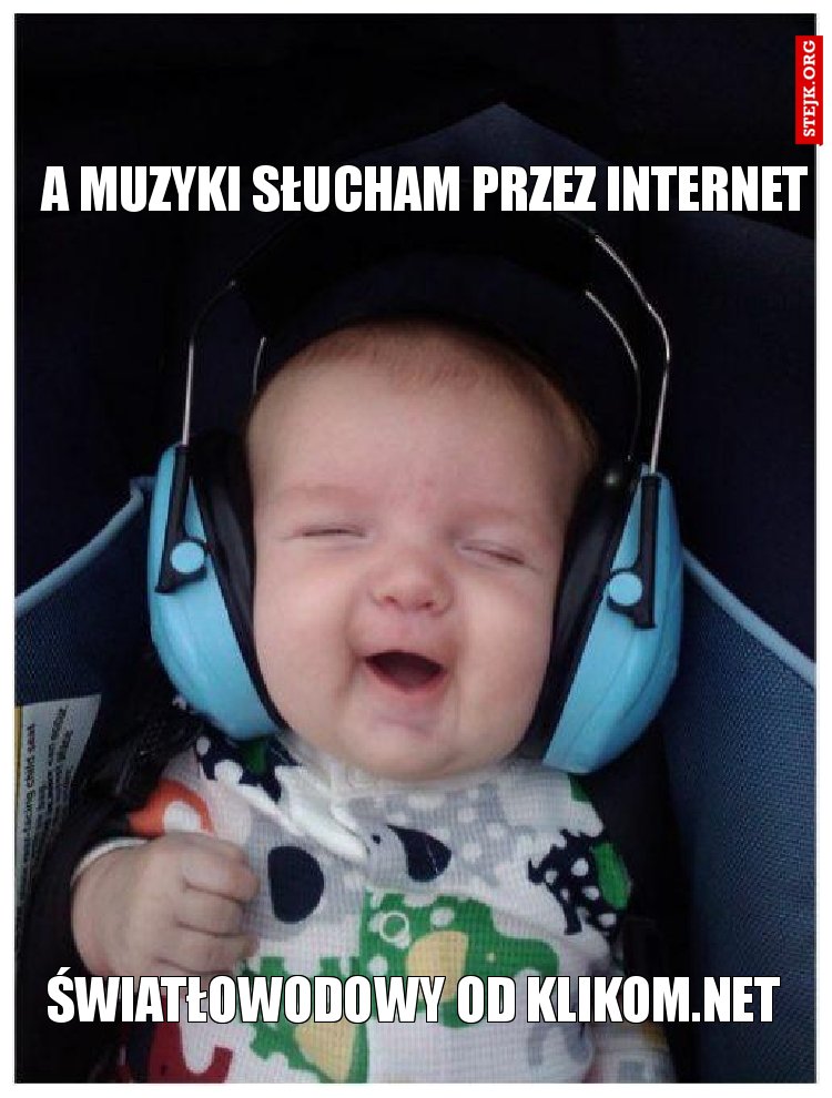 a muzyki słucham przez internet