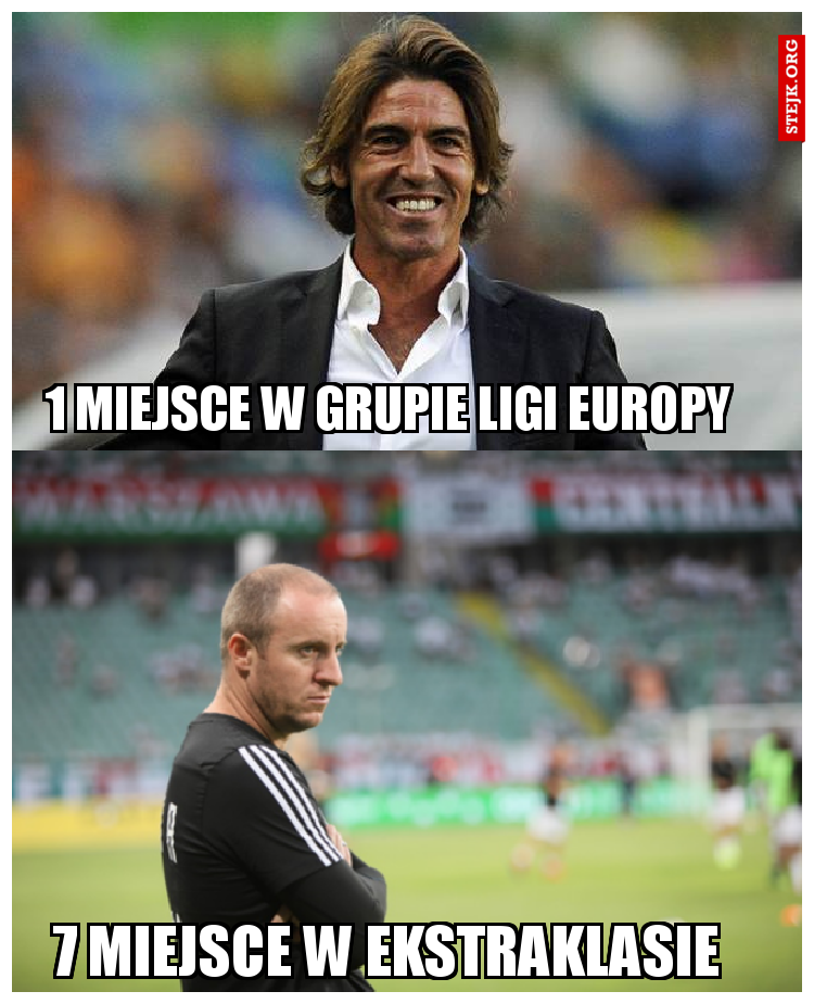 1 miejsce w grupie ligi europy