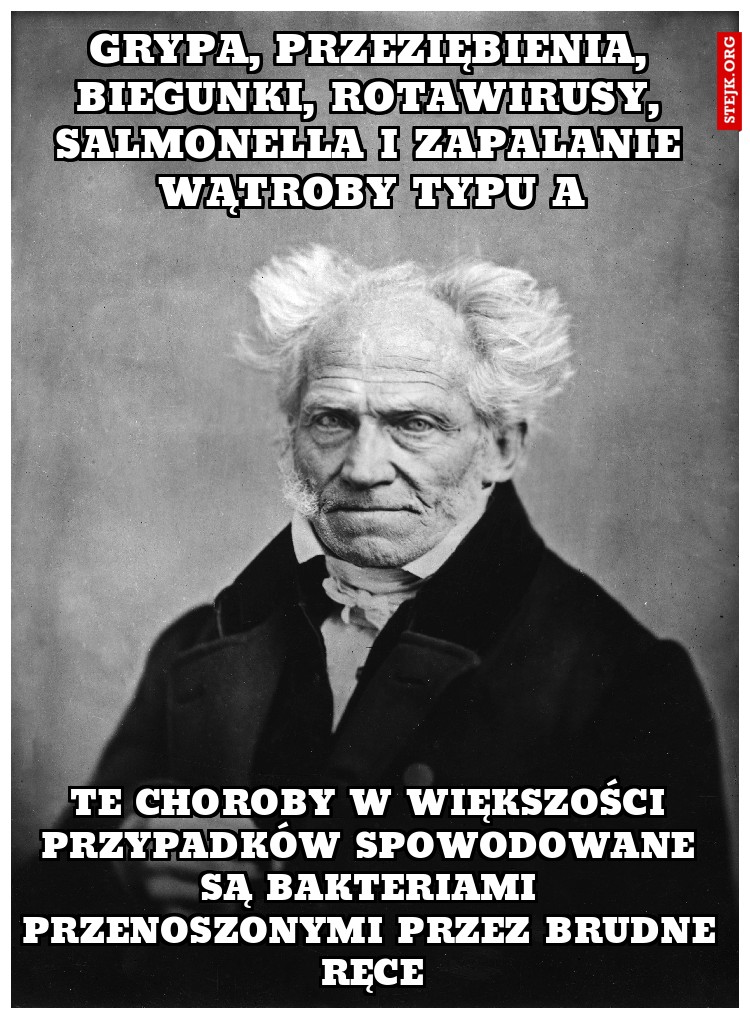 Grypa, przeziębienia, biegunki, rotawirusy, salmonella i zapalanie wątroby typu A