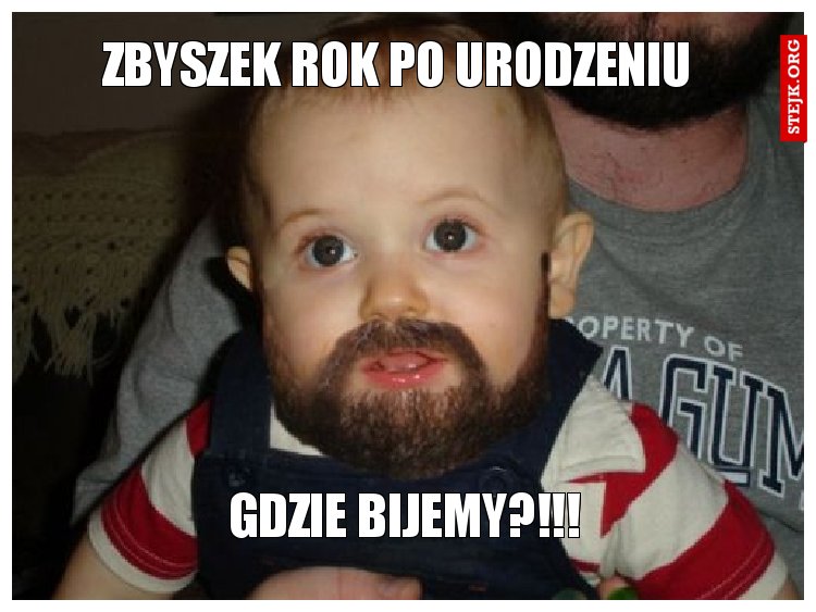 zbyszek rok po urodzeniu