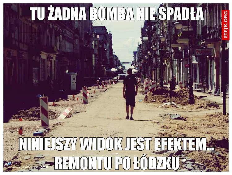 Tu żadna bomba nie spadła