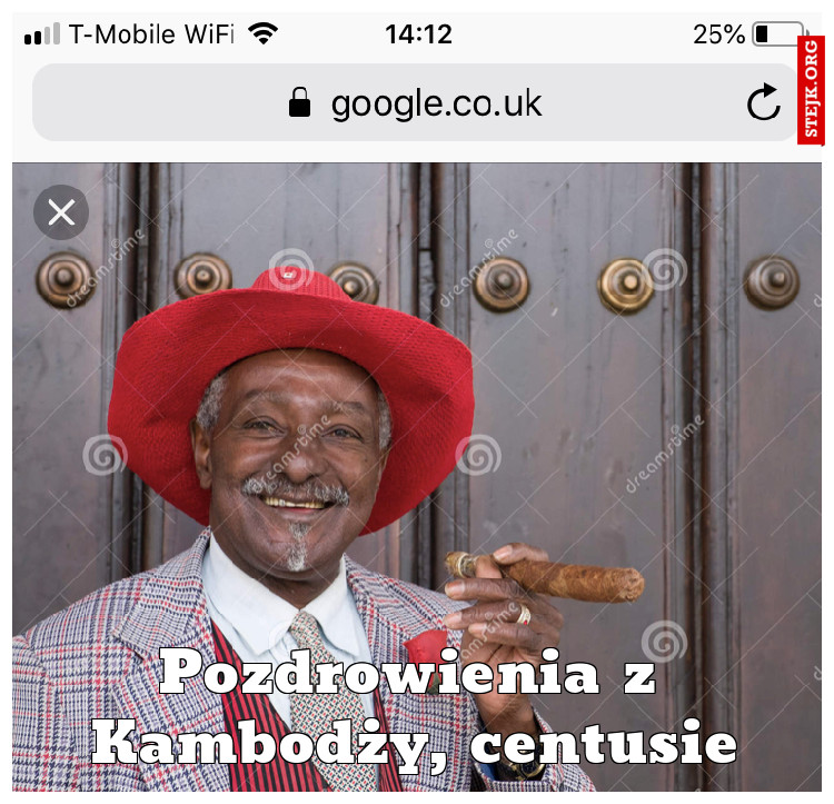 Pozdrowienia z Kambodży, centusie