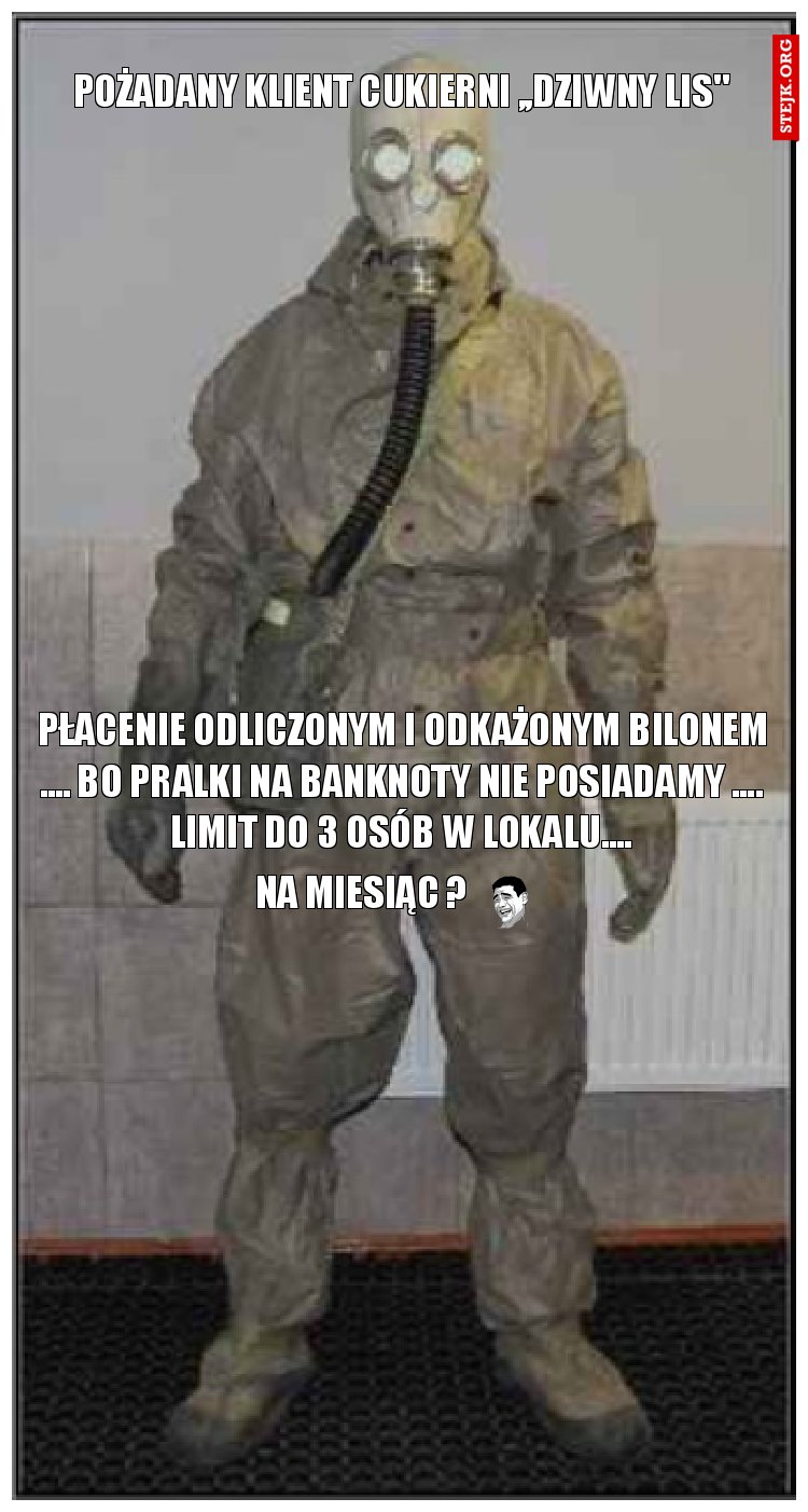 POŻADANY KLIENT CUKIERNI ,,DZIWNY LIS"