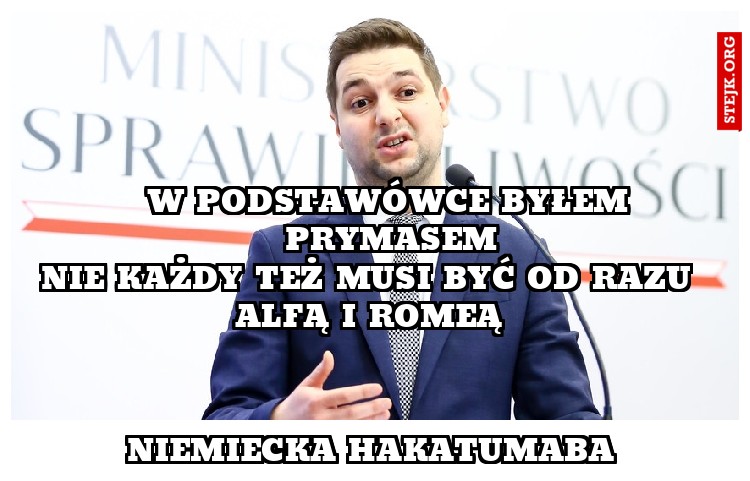 W podstawówce byłem prymasem